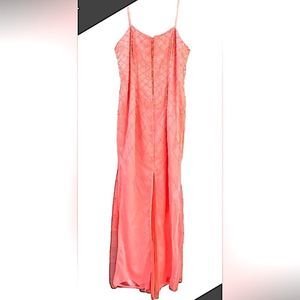 Vintage Salmon Colored Prom Dress Chiffon size 16 NWT